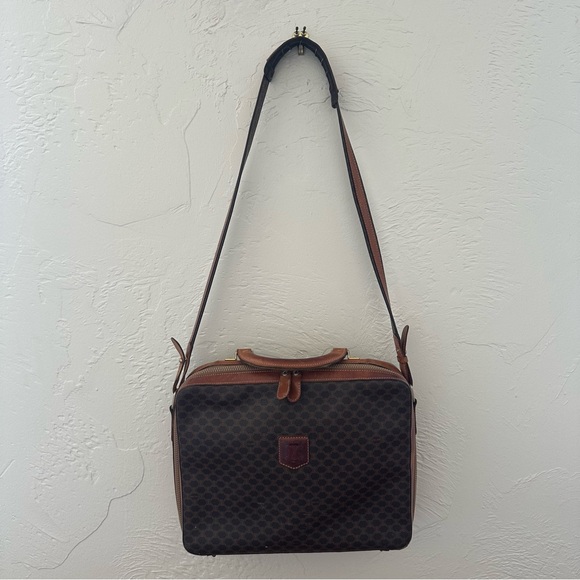 Vintage 90s Celine Macadam purse / crossbody / satchel - Picture 2 of 15